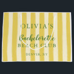 Yellow and Green Summer Bachelorette<br><div class="desc">This large gift bag radiates vibrant summer cheer with a modern flair, featuring a bold design in bright yellow and lush green hues. Perfect for presenting gifts to your closest friends during your bachelorette celebration, it adds a festive, sun-kissed touch to the occasion. Blending lively seasonal charm with sleek contemporary...</div>