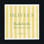 Yellow and Green Summer Bachelorette Pappersservett<br><div class="desc">These napkins bring vibrant summer energy with a modern touch, featuring a lively design in bold yellow and lush green hues. Perfect for adding a festive flair to your bachelorette celebration, they invite your closest friends to share in the joy of the occasion. Combining cheerful seasonal charm with sleek contemporary...</div>