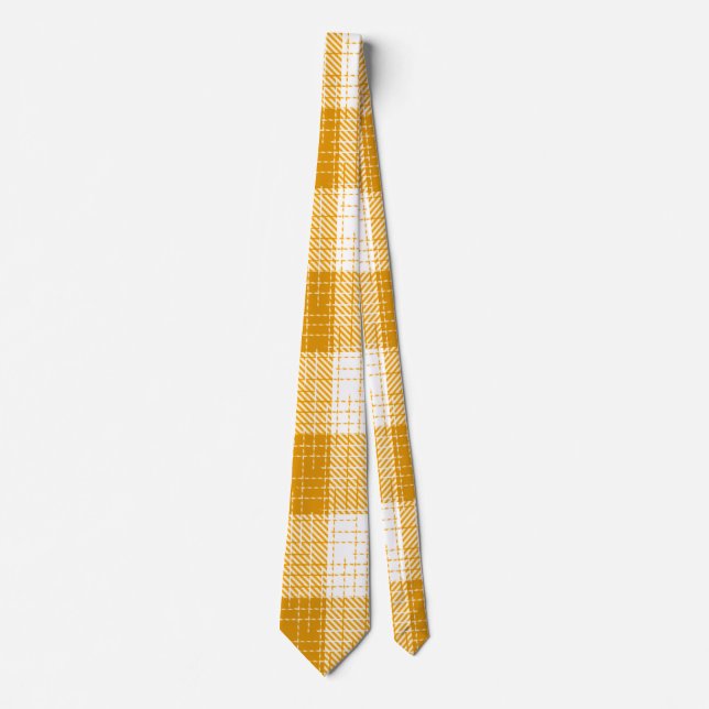 Yellow and White Bold Checkered Plaid Design  Slips (Framsida)