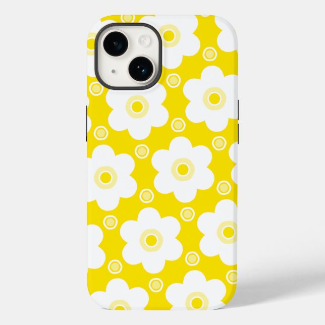 Yellow and White Daisies and Polka Dots (Baksida)