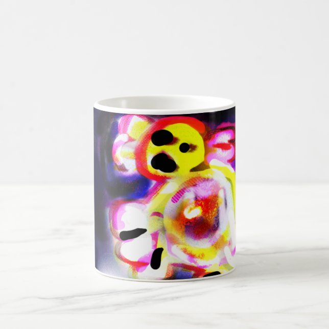 Yellow axolotl fun  kaffemugg (Center)