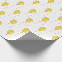 Yellow balloon Gift Wrapping Paper - Cadeaupapier Presentpapper