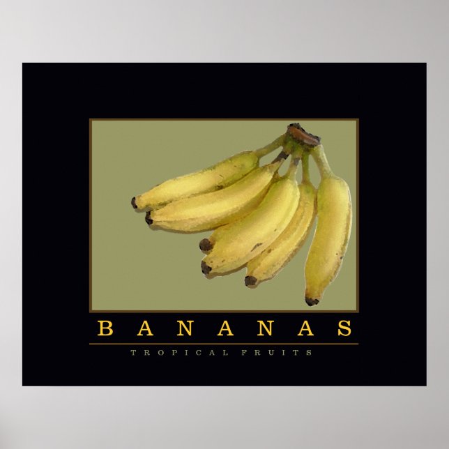 yellow banana fruit decor poster (Framsidan)