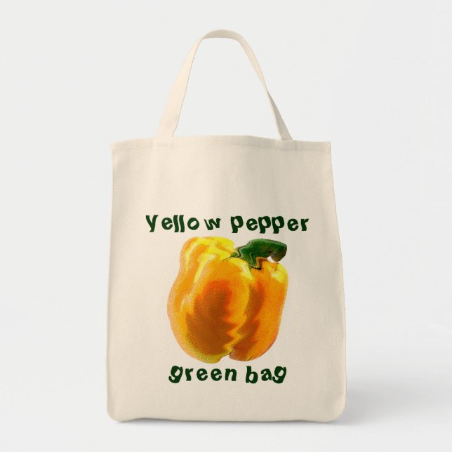 Yellow Bell Pepper Tygkasse (Framsidan)