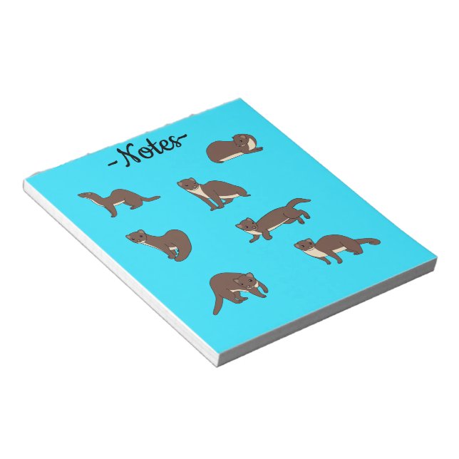 Yellow bellied Weasels  Anteckningsblock (Vinklad)