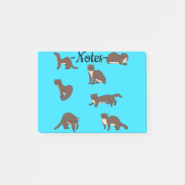 Yellow bellied Weasels Post-it Block