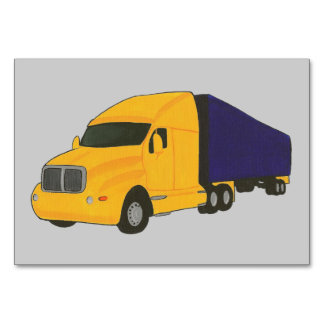 Yellow Blue Truck Reading Flashcards for Adults Bordsnummer