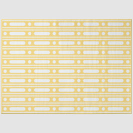 Yellow Bone Inlay Dots Border Decoupage Paper