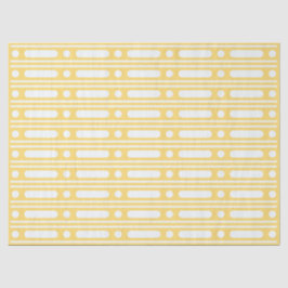 Yellow Bone Inlay Dots Border Decoupage Paper