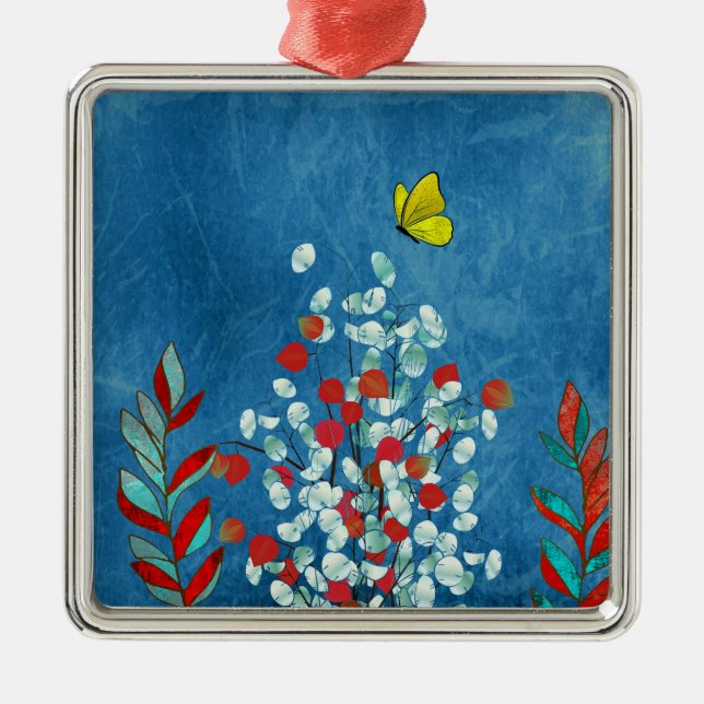 Yellow Butterfly Julgransprydnad Metall (Framsidan)