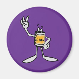 Yellow Can Creature Kitchen Fridge Magnet