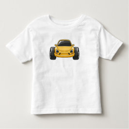 Yellow Cartoon Car  T Shirt