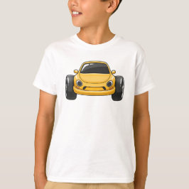 Yellow Cartoon Car  T Shirt