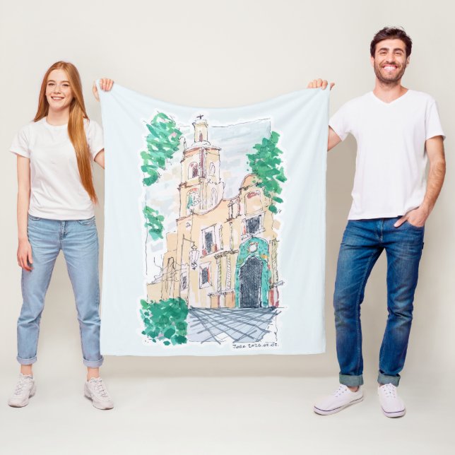 Yellow Church Fleecefilt (På plats)