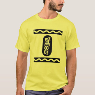 Yellow-Crayon Halloween Costume T Couple Friend Gr Shirt