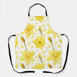 Yellow Daffodil Floral Spring Garden Pattern