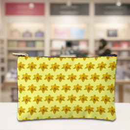 Yellow Daffodil Seamless Pattern Pouch