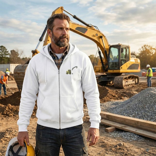 Yellow Excavator Construction Machinery T Shirt (Skapare uppladdad)