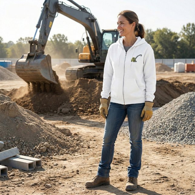 Yellow Excavator Construction Machinery T Shirt (Skapare uppladdad)
