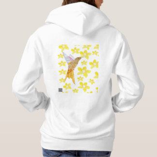Yellow Floral Hummingbird T Shirt