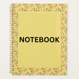 Yellow Floral Notebook | Cute Small Flowers & Colo