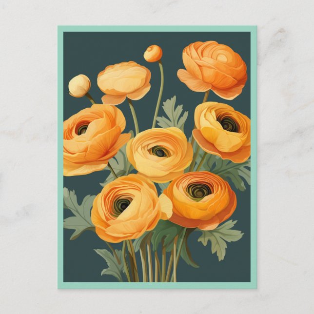 YELLOW FLOWERS #2 VYKORT (Framsida)