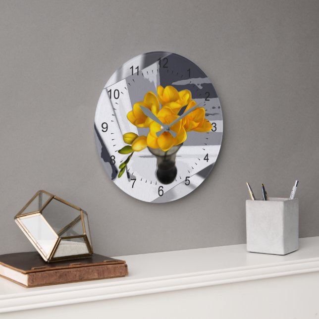 Yellow freesia stor klocka (Kontor)