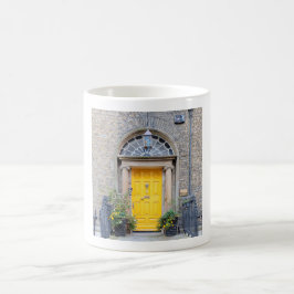 Yellow Georgian Door in Dublin Kaffemugg