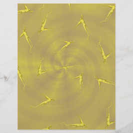 Yellow Ginseng Man Bulk Scrapbook Paper Pages Reklamblad