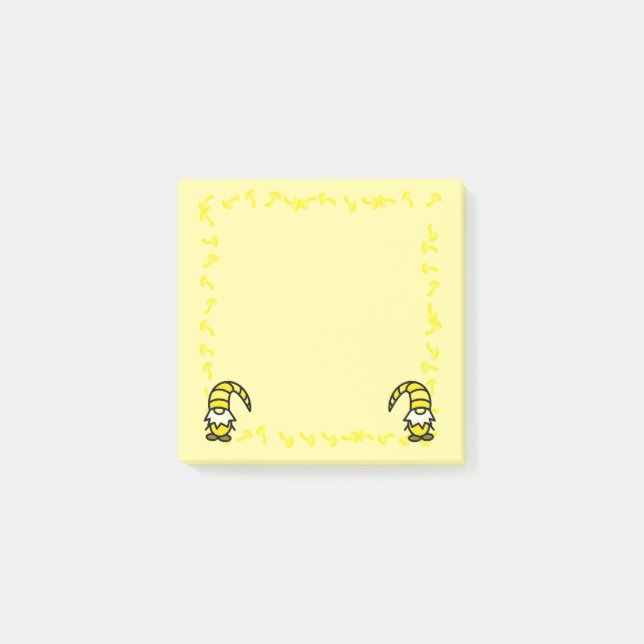 Yellow Gnome Post it Notes Post-it Block (Framsida)