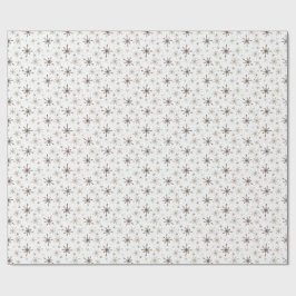 Yellow-Gold Snowflakes Presentpapper