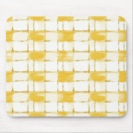 Yellow Gold White Plaid Stripes Musmatta