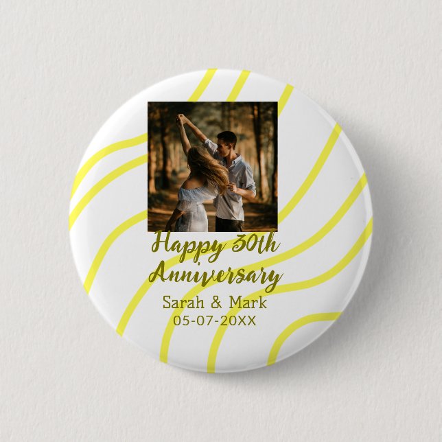 Yellow golden photo 30th wedding anniversary name  knapp (Framsida)