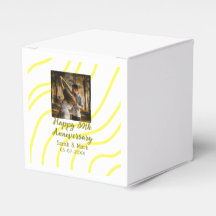 Yellow golden photo 30th wedding anniversary name 