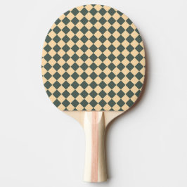 Yellow Green Checker Diamond Pattern Pingisracket