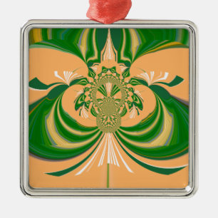 Yellow Green Design. Julgransprydnad Metall