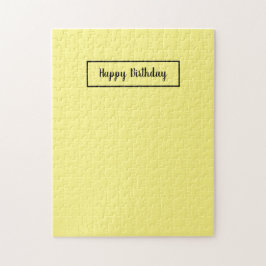 Yellow Happy Birthday Frustrating Pussel