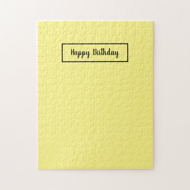 Yellow Happy Birthday Frustrating Pussel (Vertikal)