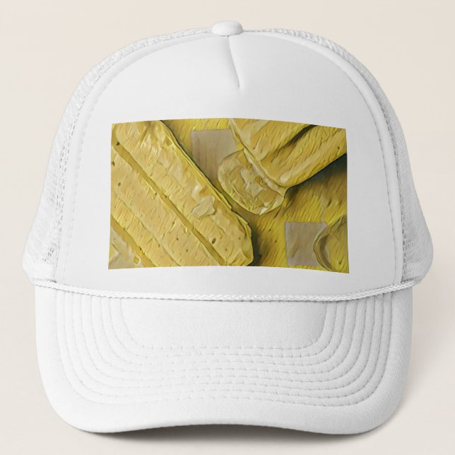 Yellow ice cream cone popsicle keps (Framsida)