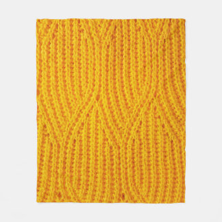 Yellow knitted surface textile material background fleecefilt