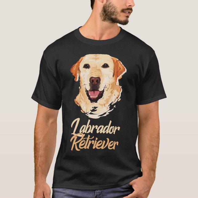 Yellow Labrador Retriever! Especially For Labrador T Shirt (Framsida)