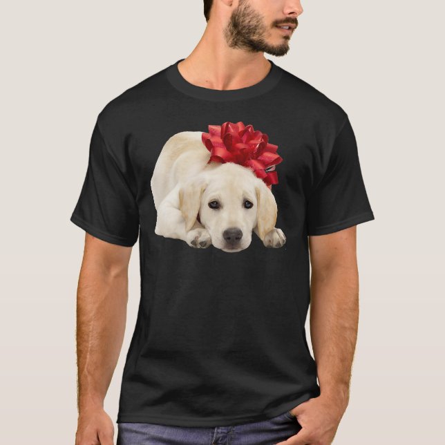 Yellow Labrador Retriever Puppy Photo Relaxed Fit T Shirt (Framsida)