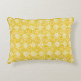 Yellow Lemon Pattern, Modern, Trendy Prydnadskudde