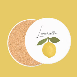 Yellow Lemon with Green Leaves | Fresh Citrus  Underlägg