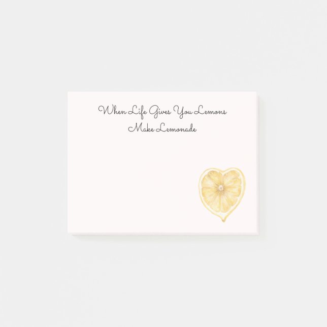 Yellow Lemons Fruit   Post-it Block (Framsida)