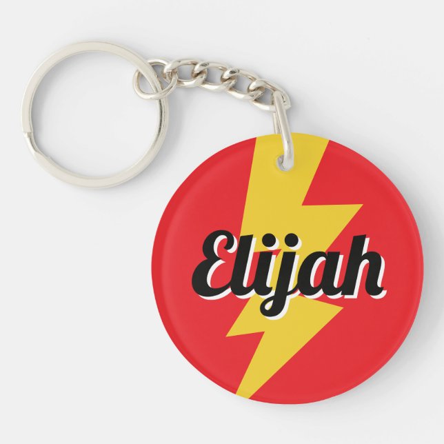 Yellow lighting bolt strike flash logo custom name (Framsidan)