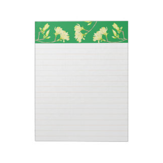 Yellow Magnolias on a Large Notepad Anteckningsblock