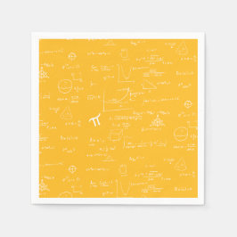 Yellow Math Equations Graphics Graduation Pappersservett