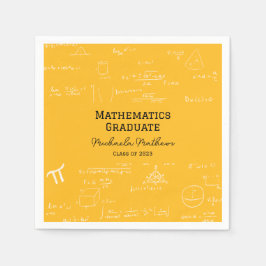 Yellow Mathematics Graduate Class of Graduation Pappersservett