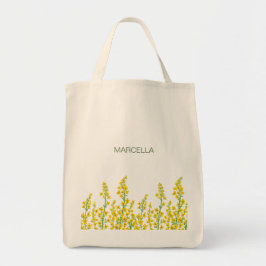 Yellow Modern Citrine Floral Blooms  Tygkasse